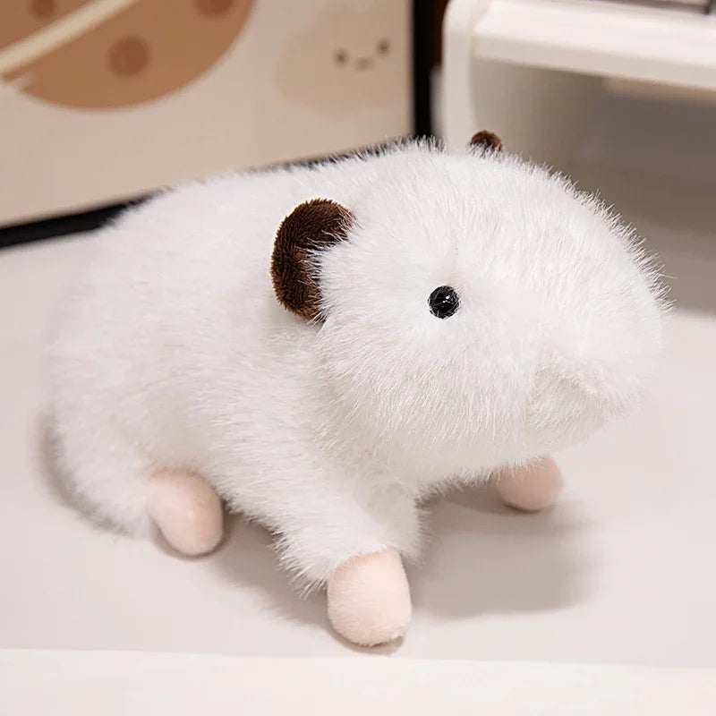 Real Life Tricolor Guinea Pig Plush Toy Guinea Pig Soft Stuffed Doll Stuffed Animal Toys Kids Birthday Xmas Gift