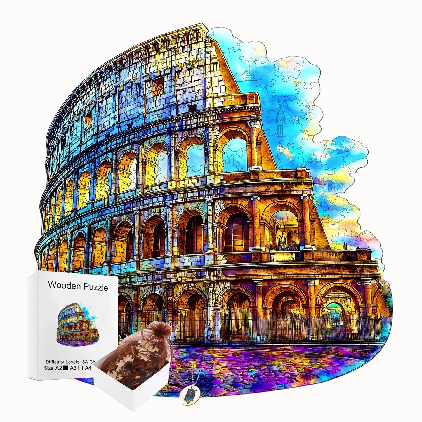 Funny Wooden Jigsaw Puzzle Cozy Style Home Decor Christmas and Halloween Gift Toy For Teen And Kid