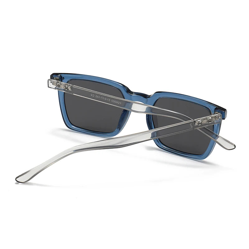 JNPCXI New Vintage Polarized Square Sunglasses Women Blue Gradient Mirror Shades UV400 Fashion Punk Men Sun Glasses