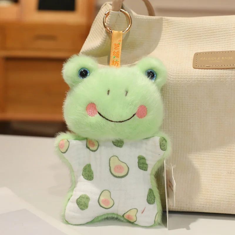 Good Quality and Cute Bean Bag Plush Toy  Cartoon Animal Doll Monkey Frog Cat Fox Panda Furry Forest Animals Doll Birthday Gift