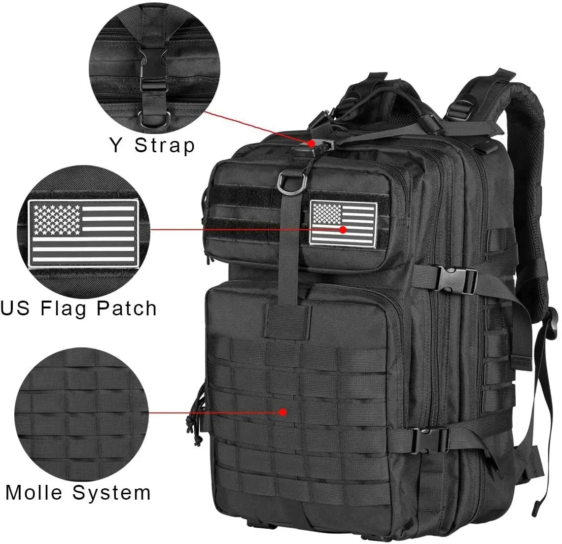 30/45L Man Tactical Backpacks,Travel Bags Survival Outdoor Trekking Hunting Bag