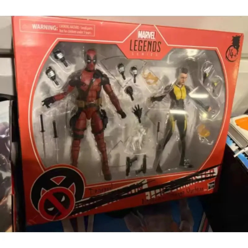 Original Hasbro Marvel Legends Series DEADPOOL/Negasonic Teenage Warhead Anime Figure Toys Collection Ornaments
