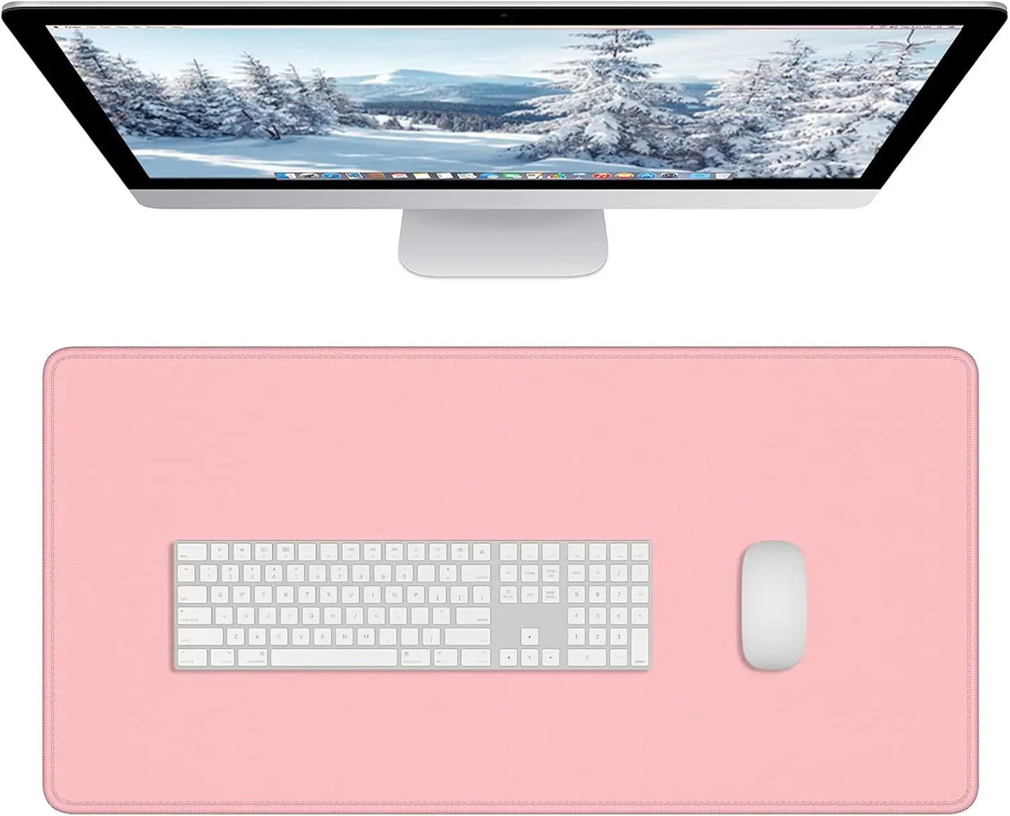 Large Mouse Pad, Mouse Mat with Stitched Edges, Full Size Keyboard Pad with Non-Slip Base, XXL Computer Desk Mats for Office