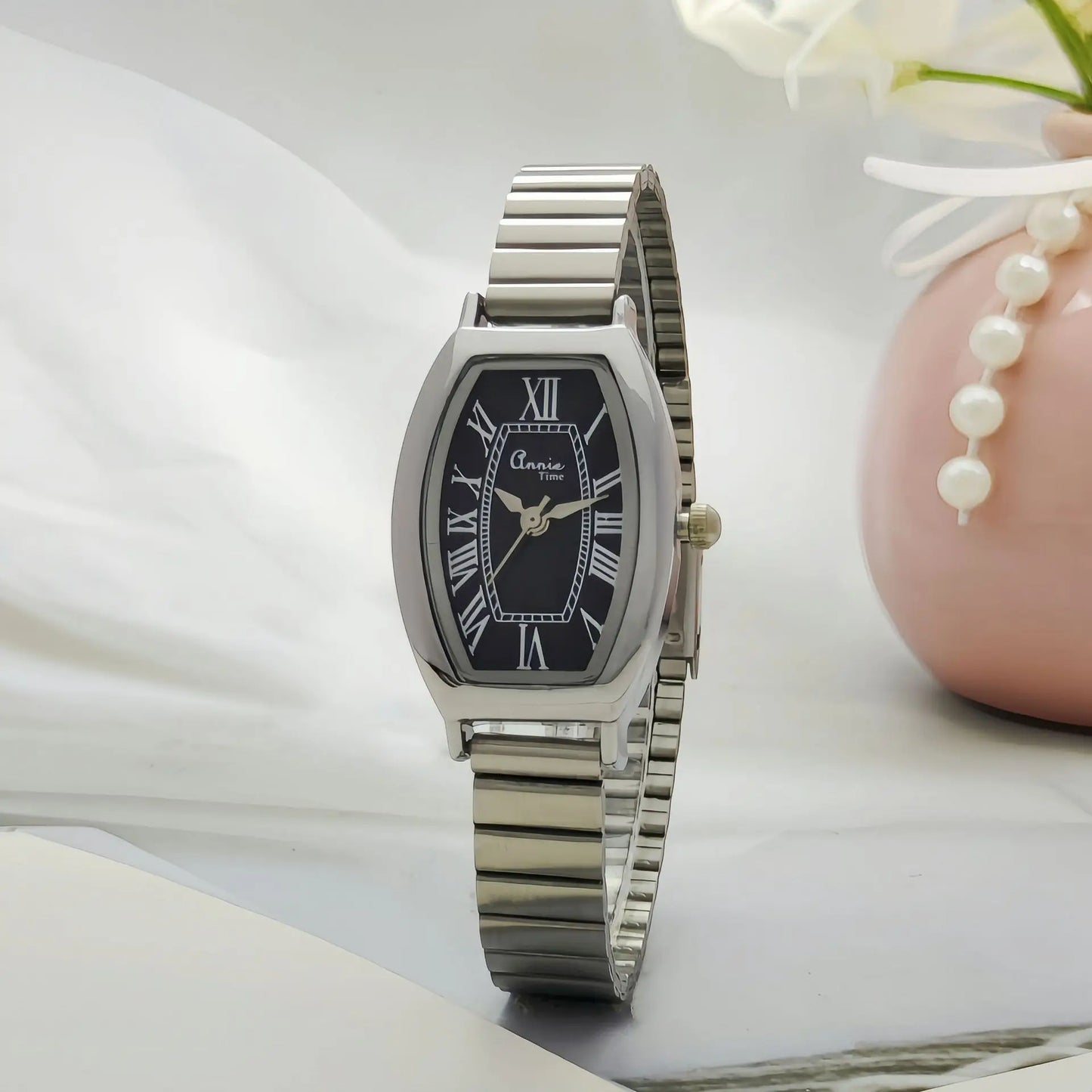 Fashion Barrel Shaped Women's Quartz Watch Classic Steel Strap Women's Quartz Wristwatch Relógio Feminino Reloj De Mujer