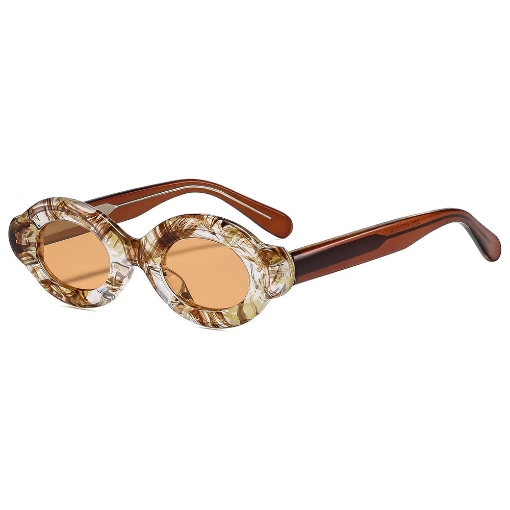 JNPCXI Polarized Retro Oval Women Sunglasses Shades UV400 Fashion Punk Men Trending Quality Leopard Sun Glasses