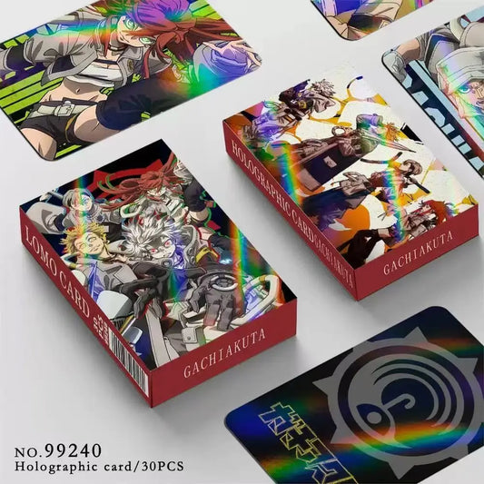 30PCS GACHIAKUTA Laser Cards Anime Collectible Small Cards for Boys & Girls Fashion LOMO Birthday Gifts for Fans