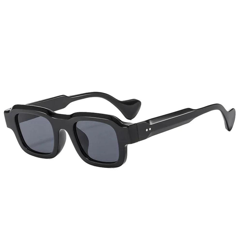JNPCXI New Fashion Square Men Sunglasses Retro Rivets Women Black Orange Shades UV400 Sun Glasses