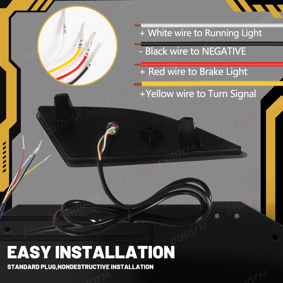 For Lexus RX 2020 2021 2022 Rear Bumper Reflector Lights Rear Driving Dynamic Turn Signal Brake Lamps