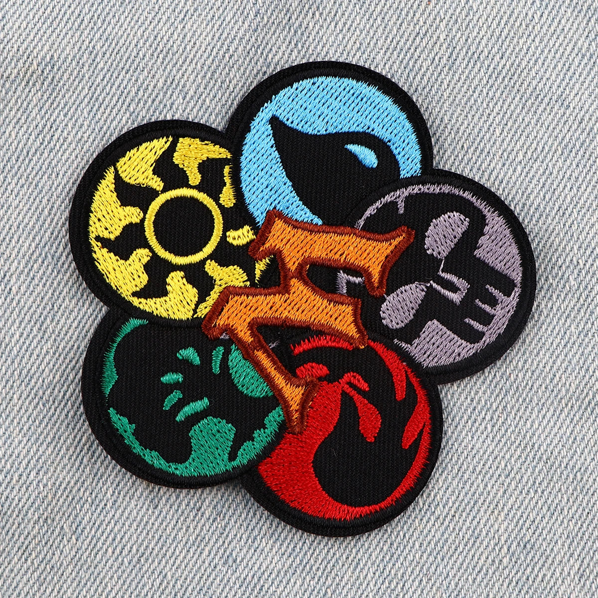 Party Card Game Iron On Patch Clothes Patch For Clothing Cool Embroidered Patch Garment Apparel Accessories Sewing Stickers