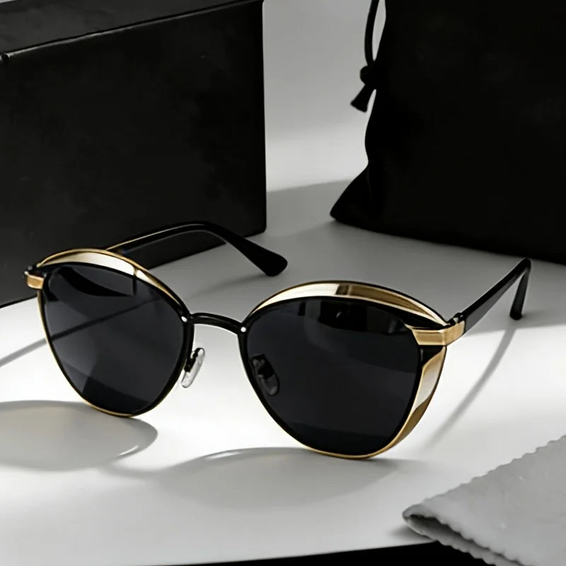 Classic Retro Butterfly Sunglasses with A Unisex Metal Frame Suitable for Driving Hiking and Parties Perfect for Gifting