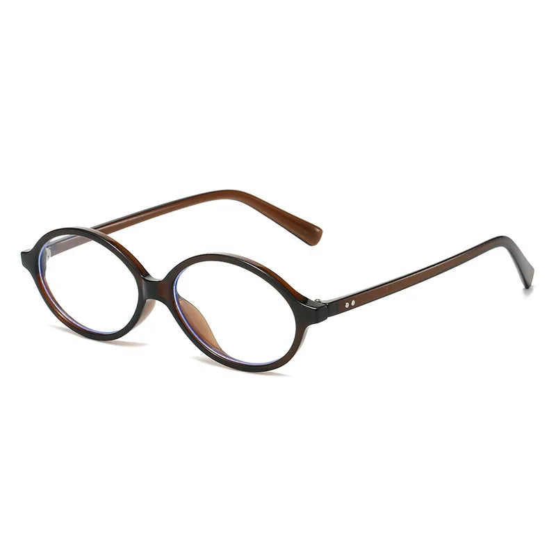 JNPCXI Fashion Small Oval Sunglasses Women Retro Punk Rivets Men Shades UV400