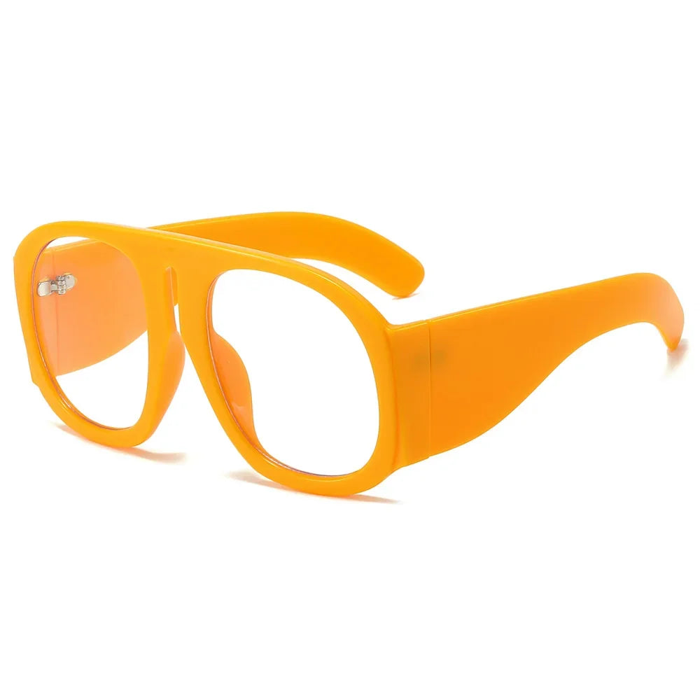 JNPCXI Goggles Oversized Glasses Frame Women One Piece Optical Shades Men Luxury Eyeglasses Frame Men Computer Glasses