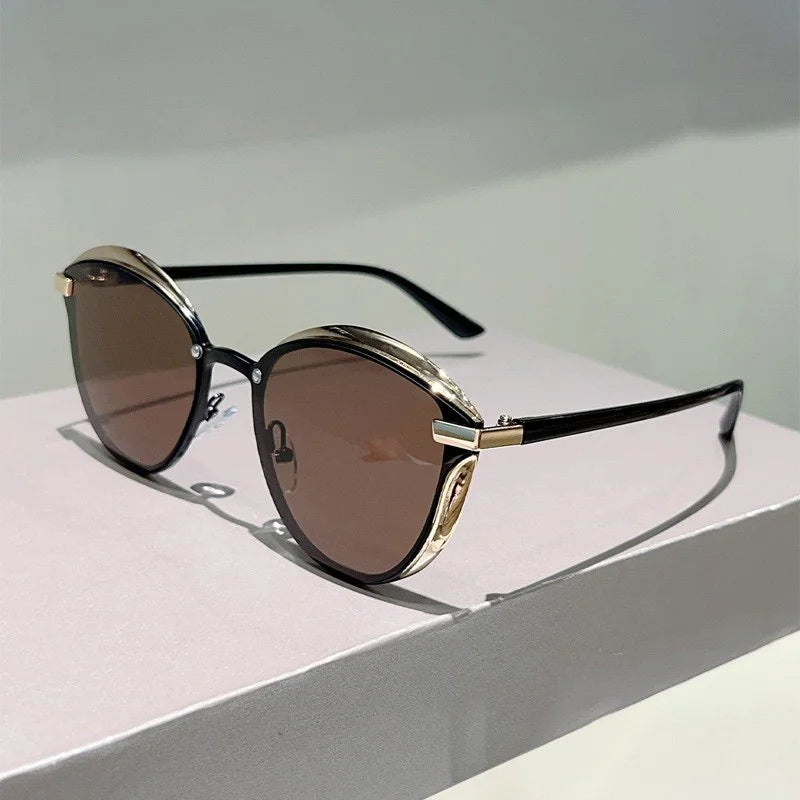 Men's Casual Half Frame Polarized Glasses UV400 Protection TAC Lenses Stylish Square Design Suitable for Daily Wear