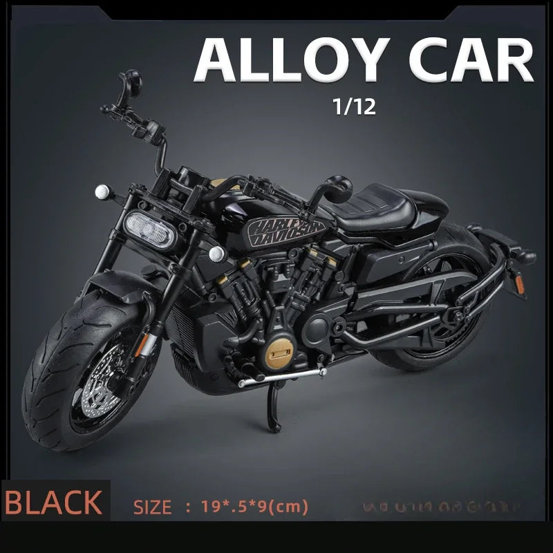 1/12 SportsterS Kawasaki ZX-6R Alloy Cars Models Motorbike Toys Diecast Sound Light Motorcycle Series Model Kids Christmas Gifts