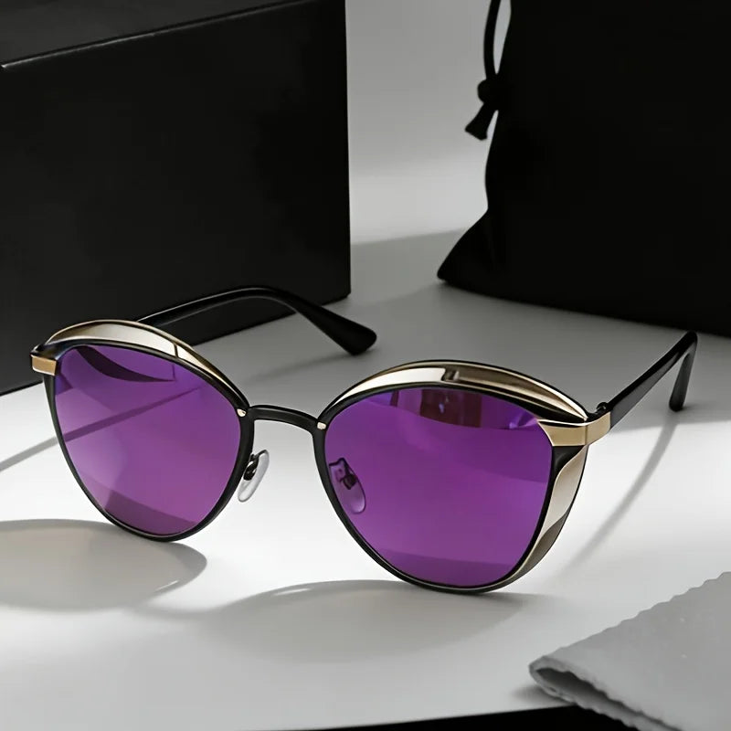 Classic Retro Butterfly Sunglasses with A Unisex Metal Frame Suitable for Driving Hiking and Parties Perfect for Gifting