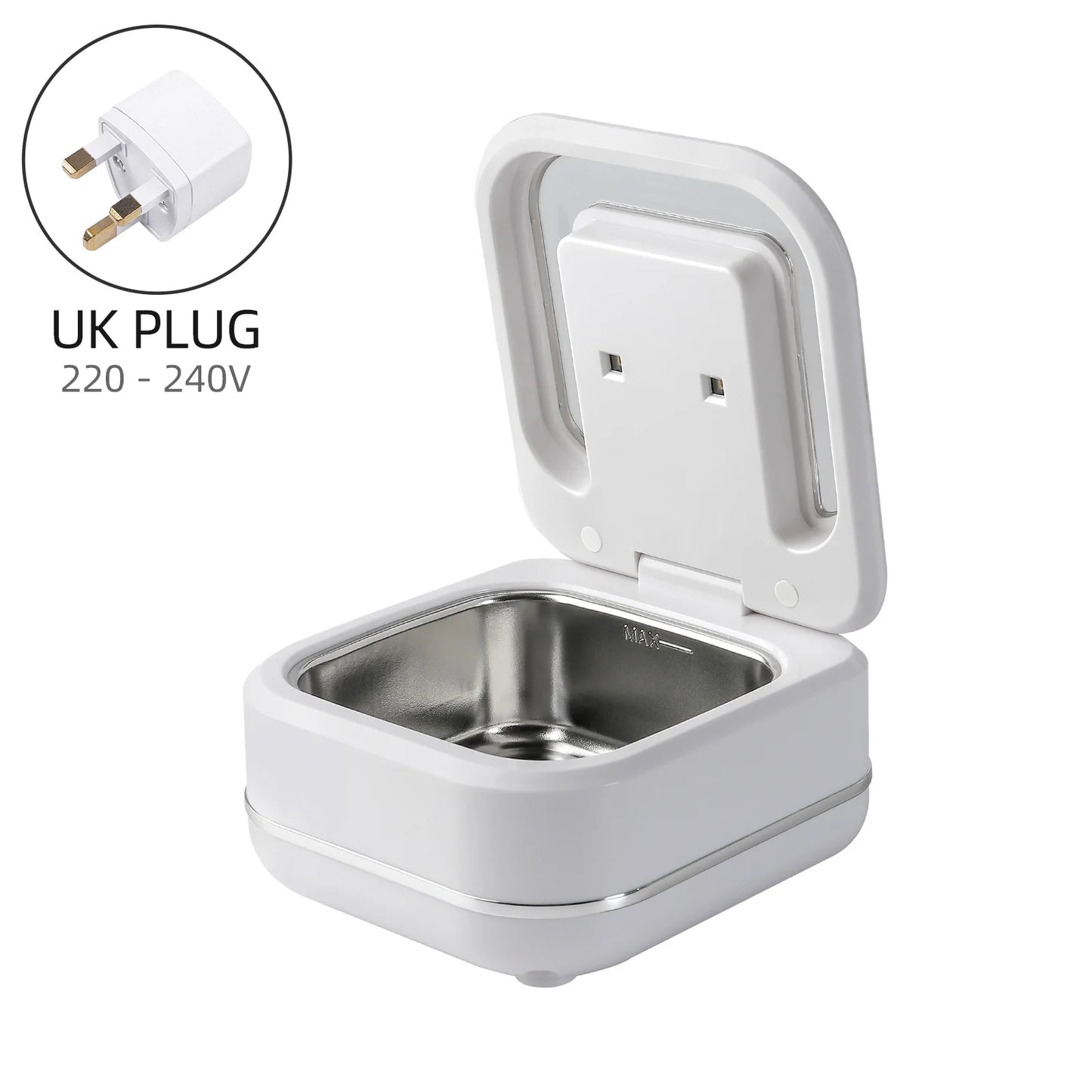 180ml Ultrasonic Cleaner UV Sterilization Ultrasound Dental Assistant Denture Washing Machine For False Teeth Aligner Retainer