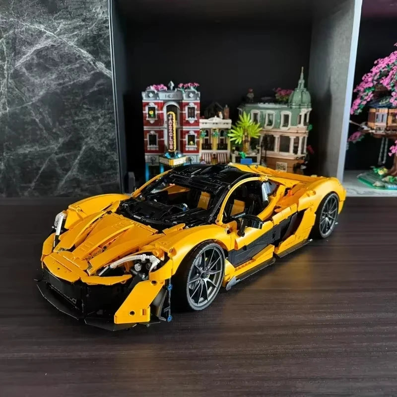 Technology P1 Supercar Building Block bricks, Adult Mechanical Engineering Toys