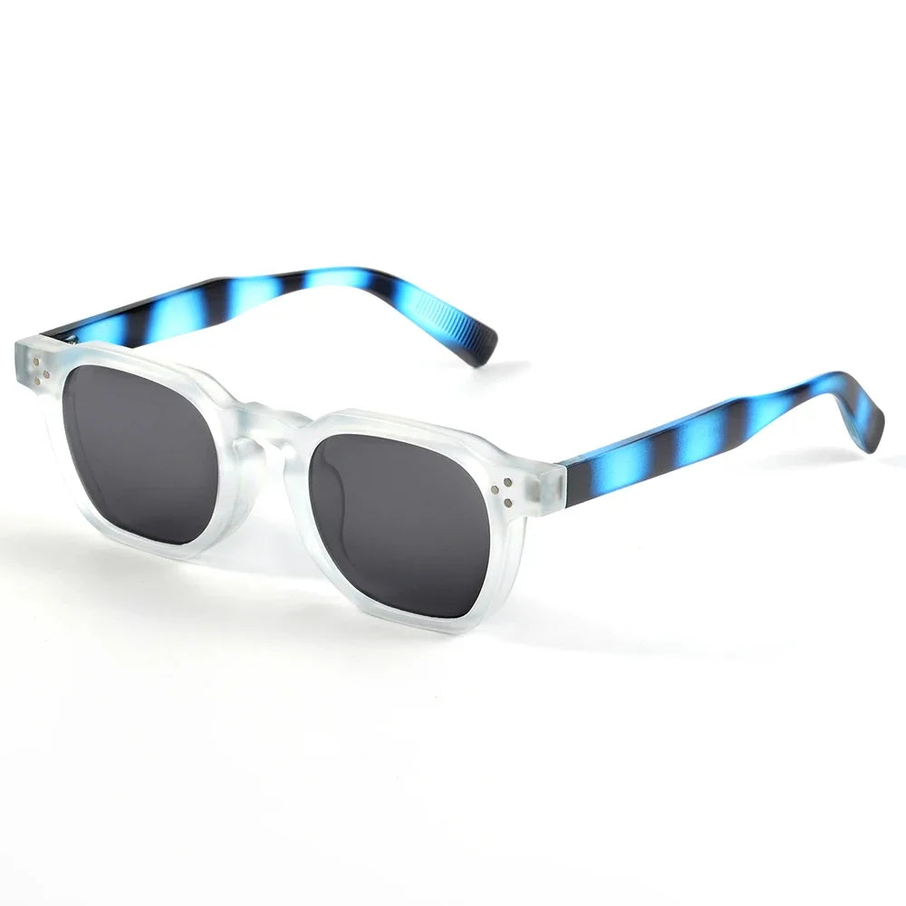 JNPCXI Square Rivets Sunglasses for Women Men Vintage Trend Trending Sun Glasses Ladies Beach Shades Male Female UV Protection