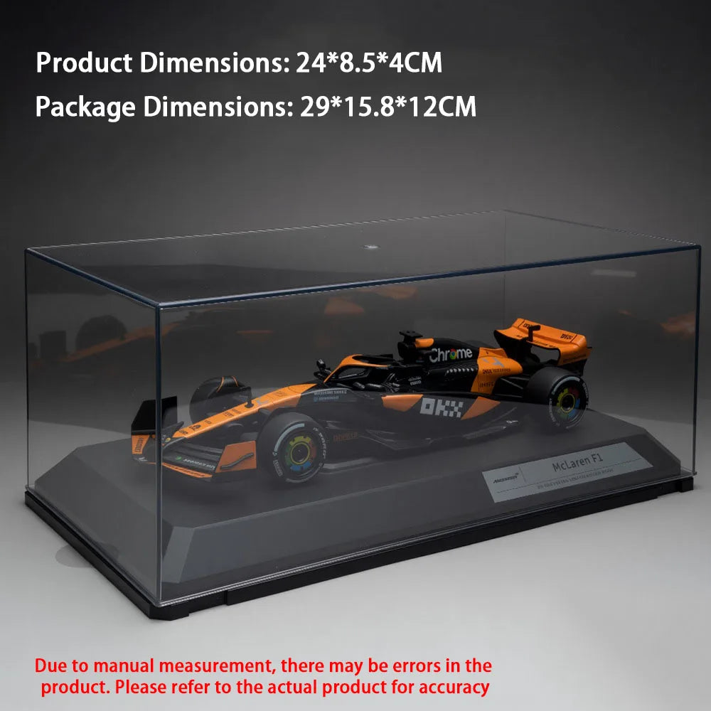 1:24 F1 Formula Racing Car Miniature Model Alloy Diecast Toys Front Wheel Steering Rubber Tire Vehices Display Cabinet Ornaments