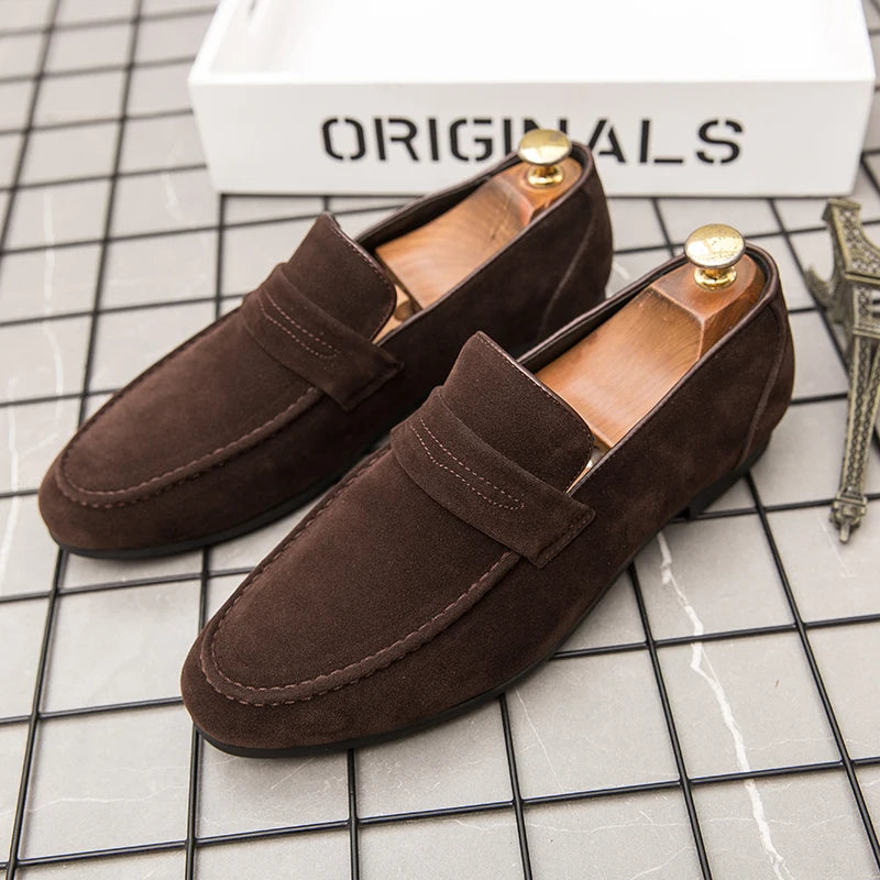Summer Men's Loafers Flat Social Party Leather Loafers For Men Trend Casual Business Shoes Man Casual Office Driver Shoes Male