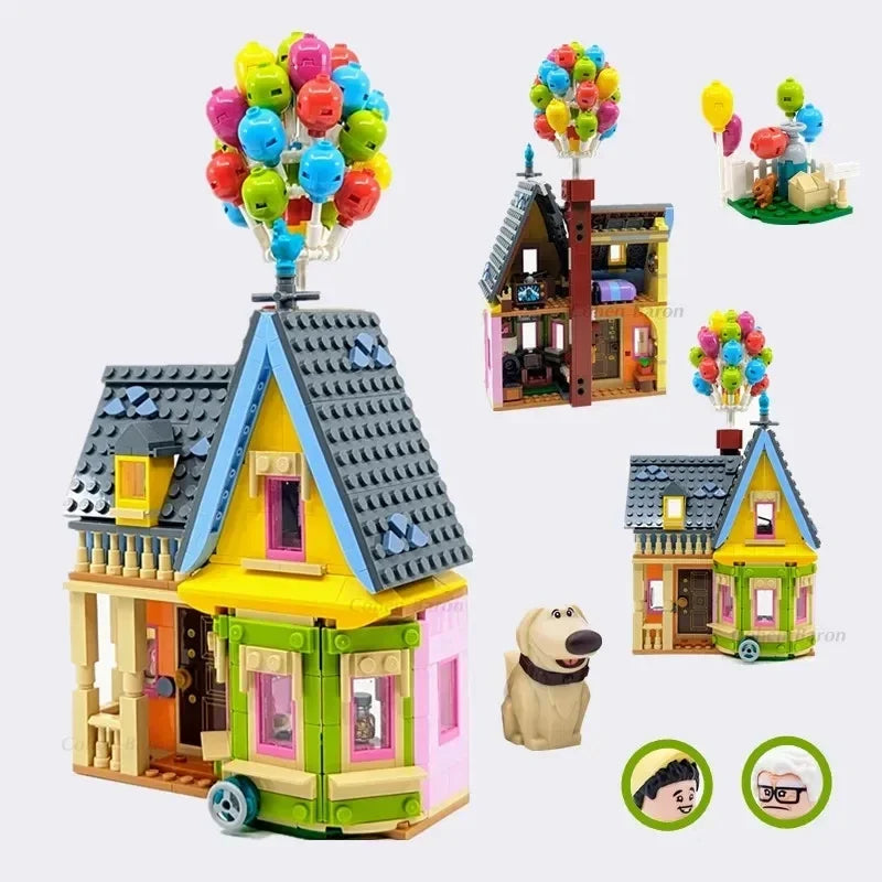 598 pcs Up House Building Blocks, Flying House Movie Construction Model Kit