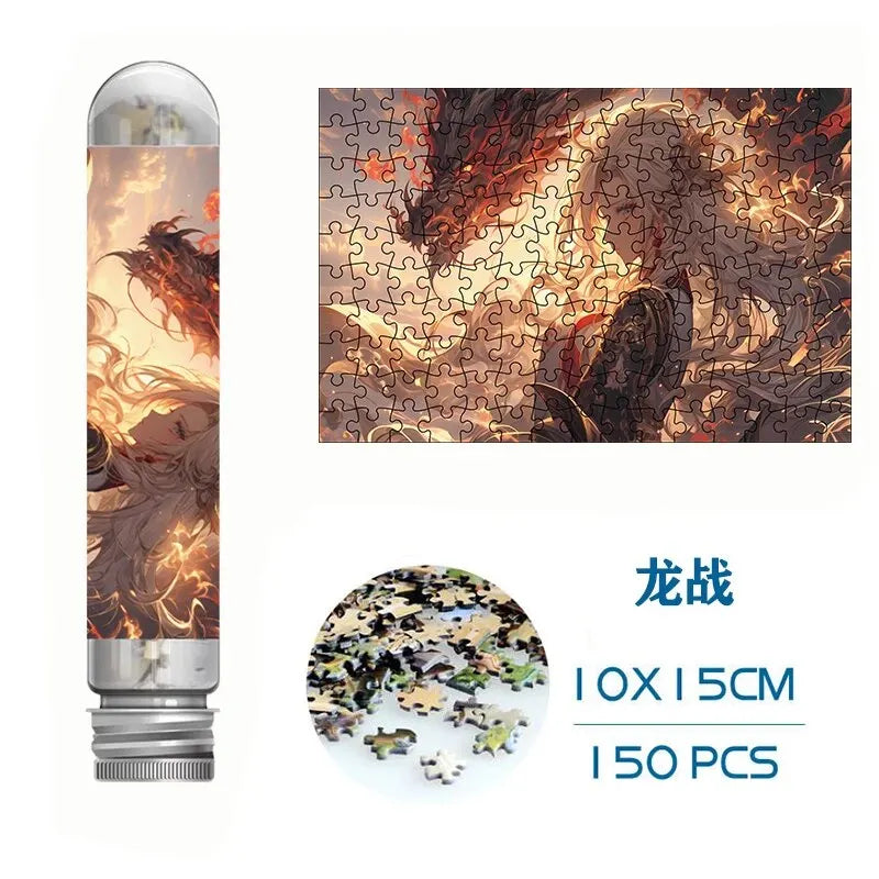 Mini Jigsaw Puzzles 150pcs Test Tube Puzzle Lucky Girl Decompress Toy Educational Family Game