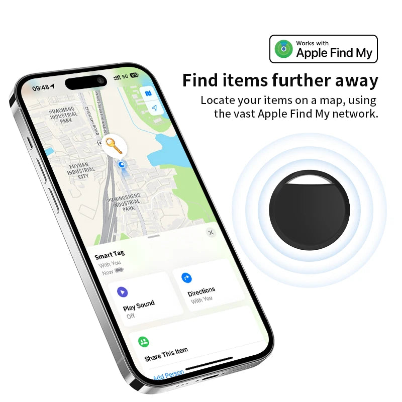 4 pcs Anti-lose Tracker for Apple Airtag via Find My Bluetooth GPS Tracker