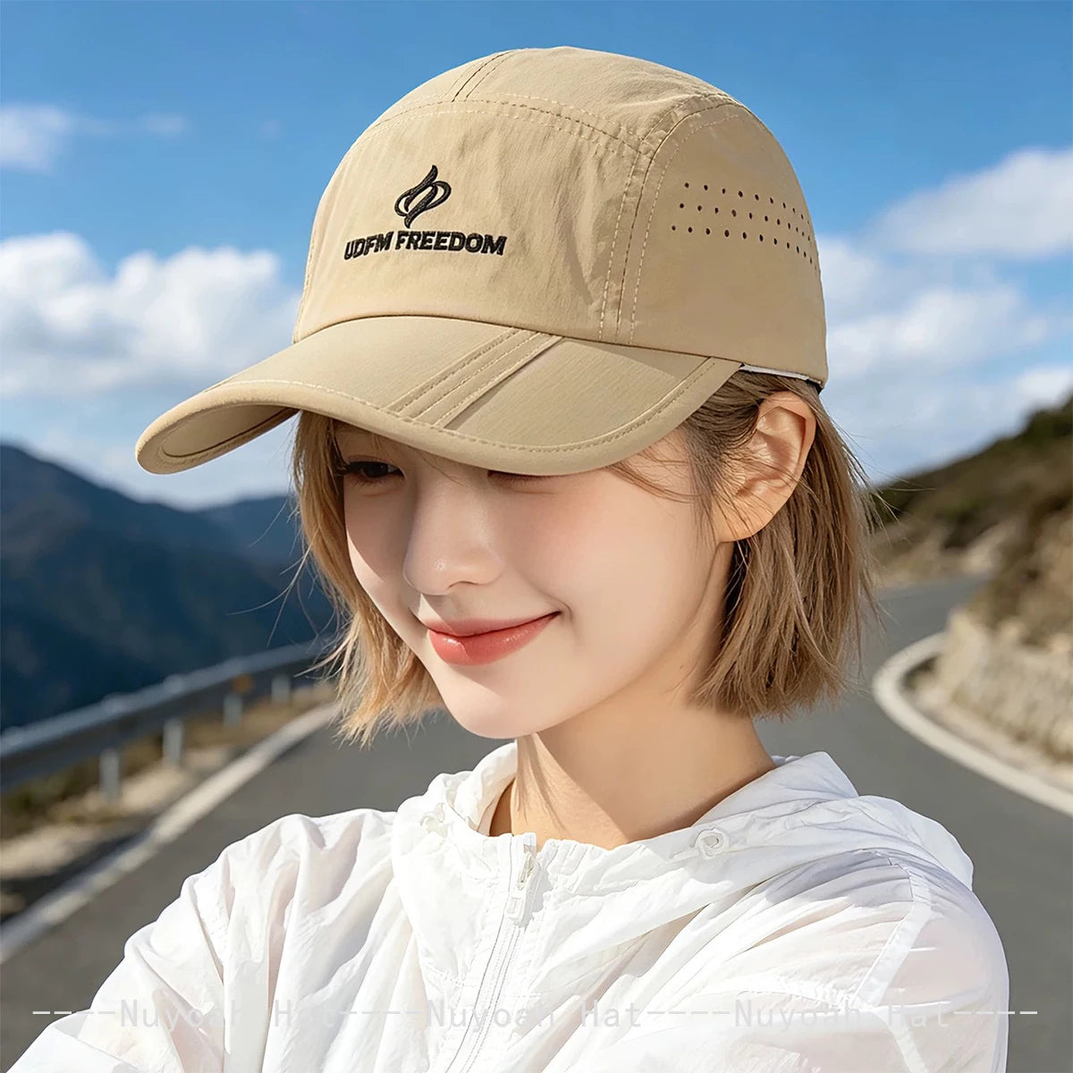New Men Women Korean Quick Drying Embroidered Letters Baseball Hats Sunshade Foldable Breathable Outdoor Peaked Caps Versatile