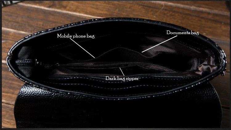 Luxury Messenger Bag Men Leather Business Alligator Shoulder Bag, Crossbody Bag