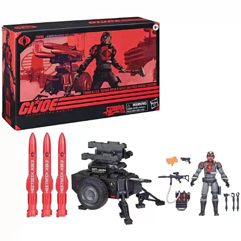 Original Hasbro G.I. Joe Classified Series 111 Cobra H.I.S.S. Techno-Viper & H.M.S. (HEETSEEK MISSILE SYSTEM) Anime Figure Toys