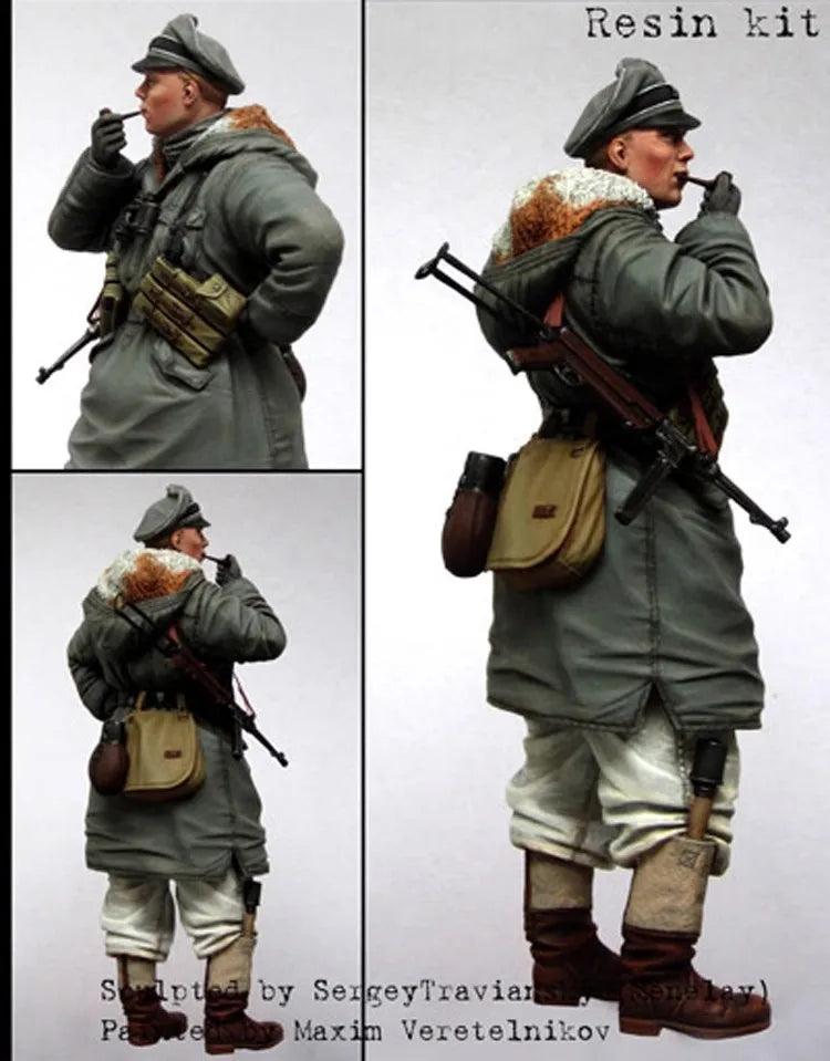 1: 16 Casting Resin Model Grey Kit Kharkiv Commander 1-Person Model Requires Assembly Unpainted