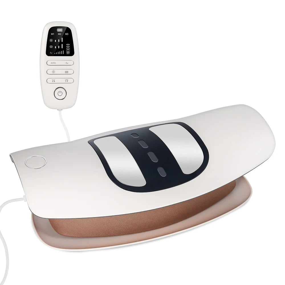 Electric Lumbar Traction Massager Adjustable Vibration Waist Massager Waist Spine Support Back Massage Machine Waist masajeador