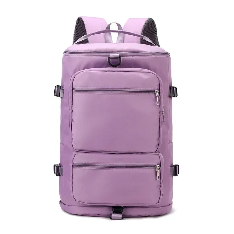 Women Large Travel Backpacks Waterproof Stylish Casual Daypack Bags with Luggage Strap Backpack Ladies Sports Yoga Luggage Bags