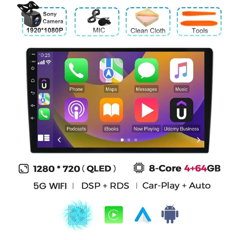 Android 15 Car Radio For For Audi A4 II 2 B6 III 3 B7 2000-2009 S4 2002-2008 RS4 2005 - 2009 Multimedia Video Player Carplay