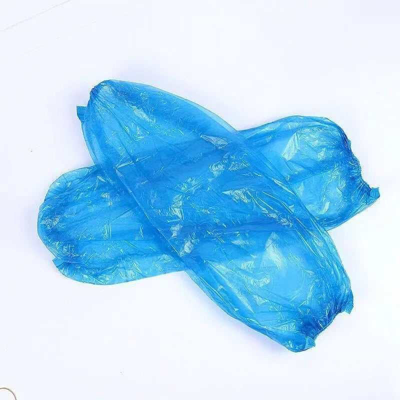 10/100pcs Disposable Waterproof Plastic Sleeves - Anti-Stain Protection for Kitchen, Home & Work Use, Kitchen Arm Protection