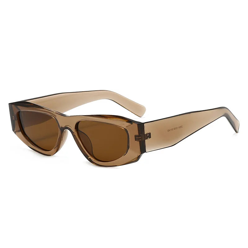 JNPCXI New Polygon Square Sunglasses Women Fashion Green Shades UV400 Retro Men Outdoor Sun Glasses