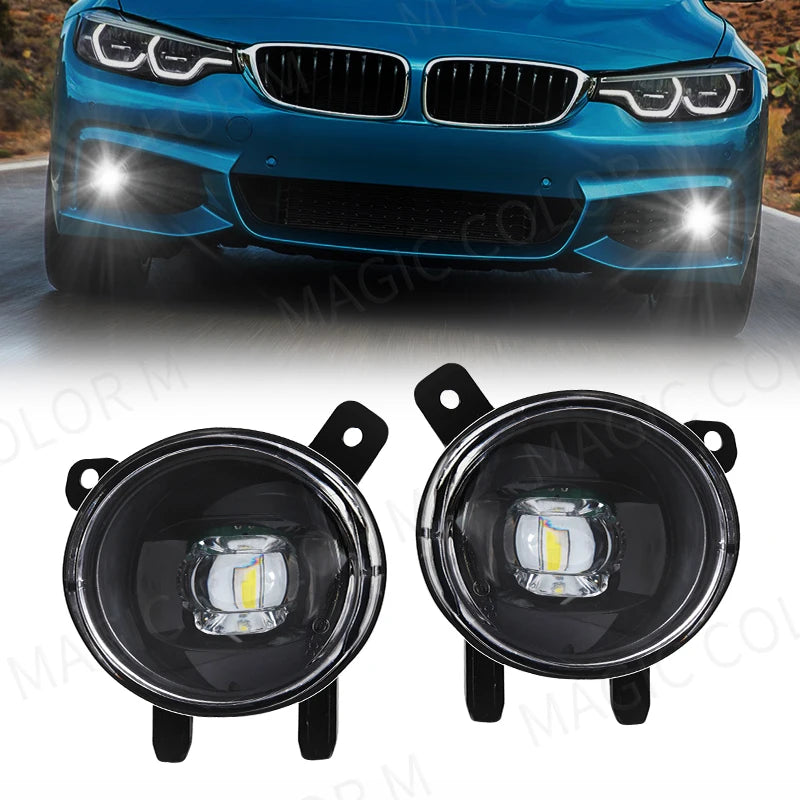 For BMW F20 F21 F22 F23 F45 F46 F30 F31 F34 F35 LED Fog Light Headlight Front Driving Lamp Waterproof Auto Car Accessories 12V