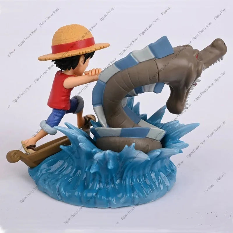 Special Offer Original Banpresto One Piece Anime Figurines WCF Monkey D Luffy VS Lord Sea Monster PVC Action Figures