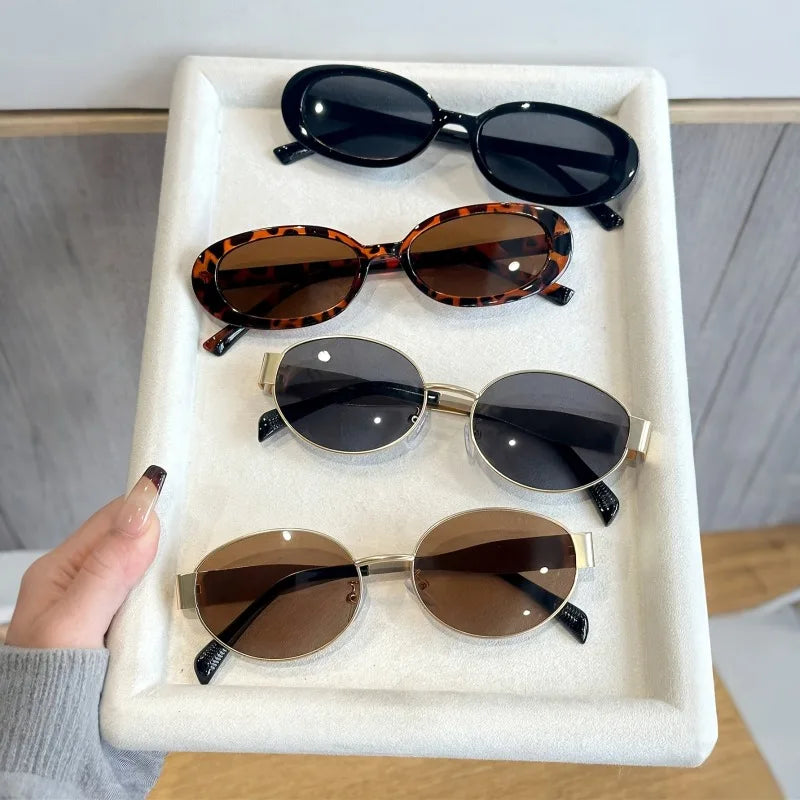 4pcs Universal Men's and Women's Geometric Retro Y2K Fashion Sunglasses