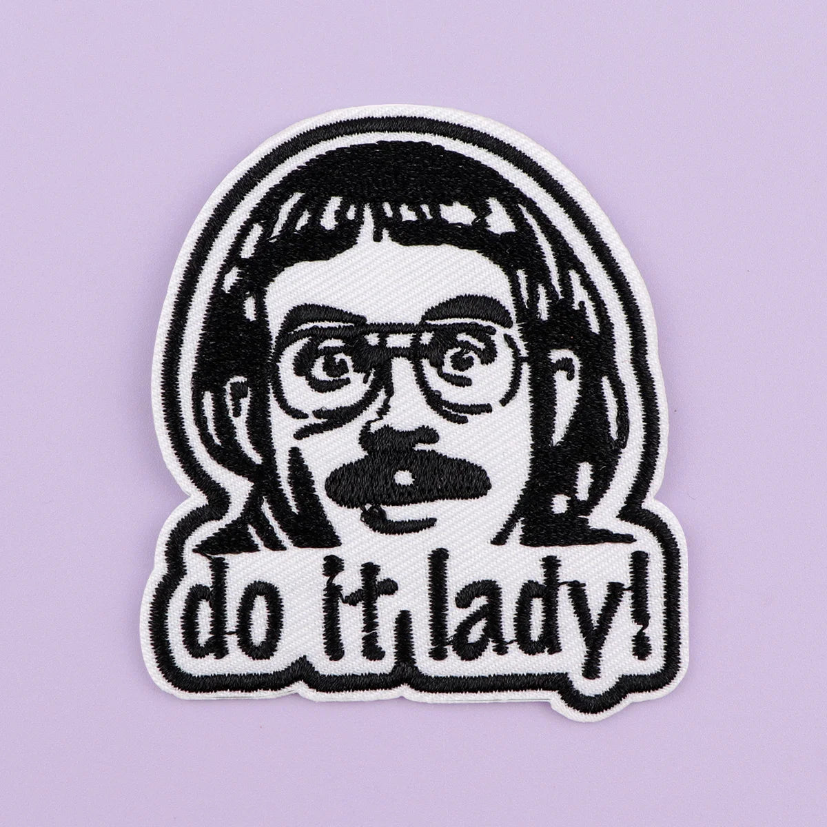 do it lady Iron On Patch Clothes Patch For Clothing Funny Embroidered Patch Garment Apparel Accessories Sewing Stickers
