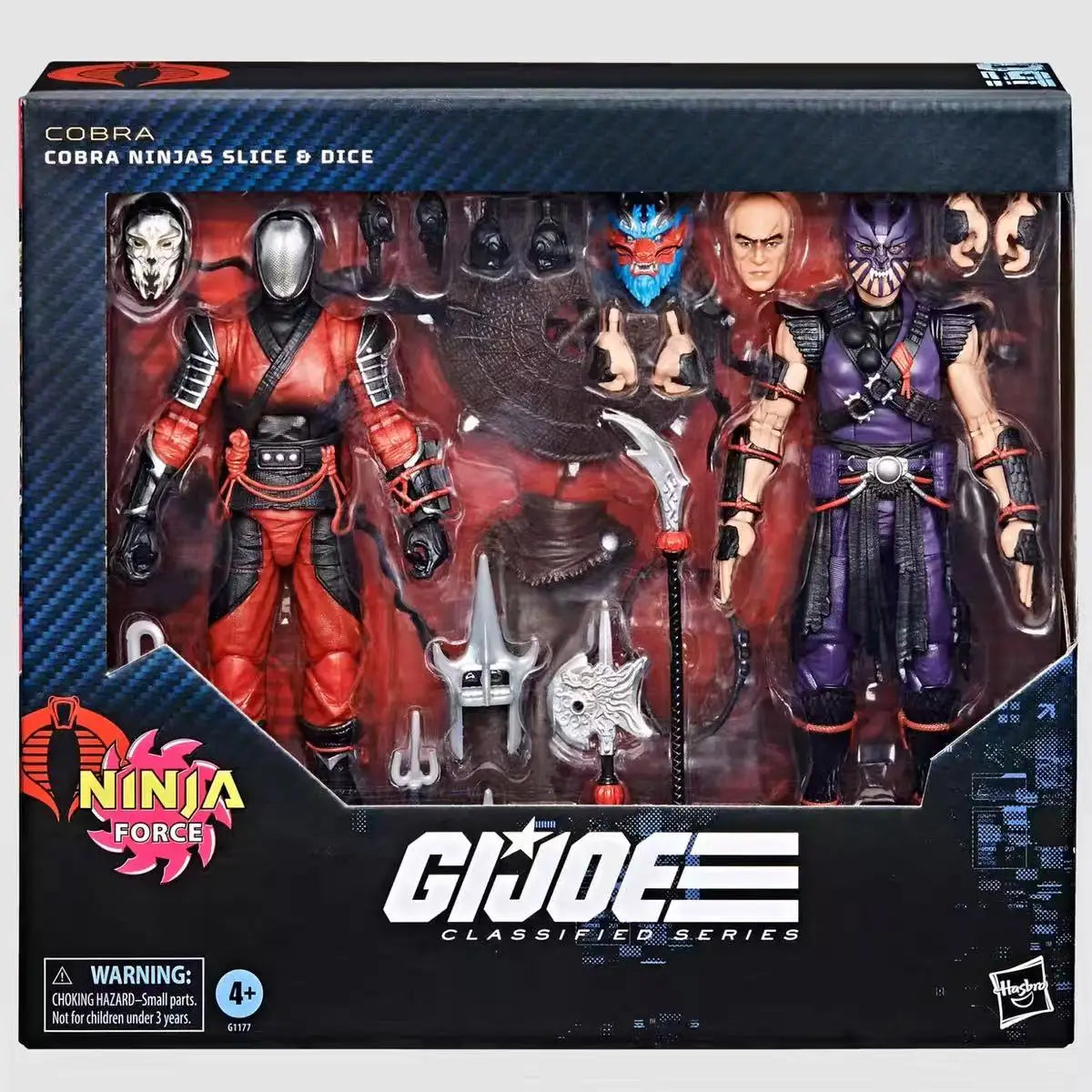 Original Hasbro G.I. Joe Classified Series #160 Cobra Ninjas Slice Anime Figure Model Toys Collection