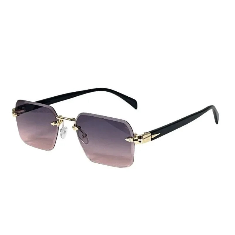 Men's Fashionable Square Glasses Multi-color Retro Style PC Lenses Business and Leisure Dual-use Design