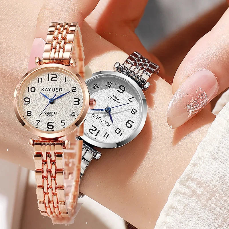 Elegant Simple Round Dial Women Quartz Watch Vintage Watches Antique Watch Luxury Women Clock Ladies Gift Watches Accessories