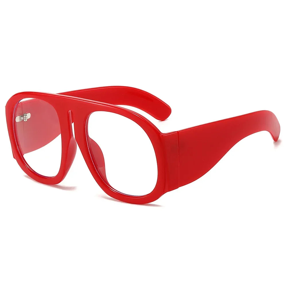 JNPCXI Goggles Oversized Glasses Frame Women One Piece Optical Shades Men Luxury Eyeglasses Frame Men Computer Glasses