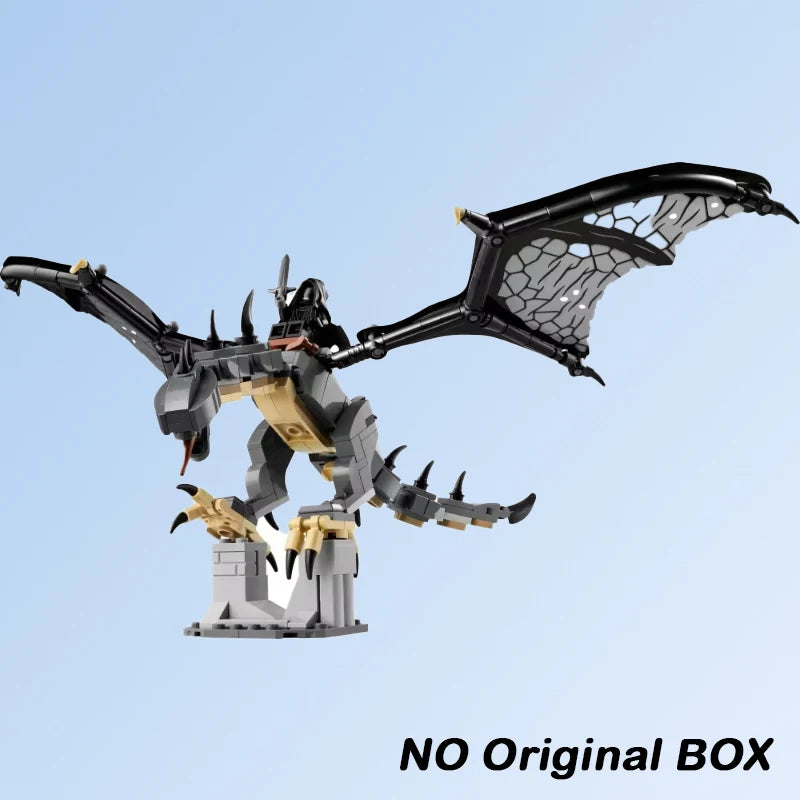 MOC Lord of the Rings Black Dragon Fell Beast Building Blocks DIY Model Bricks