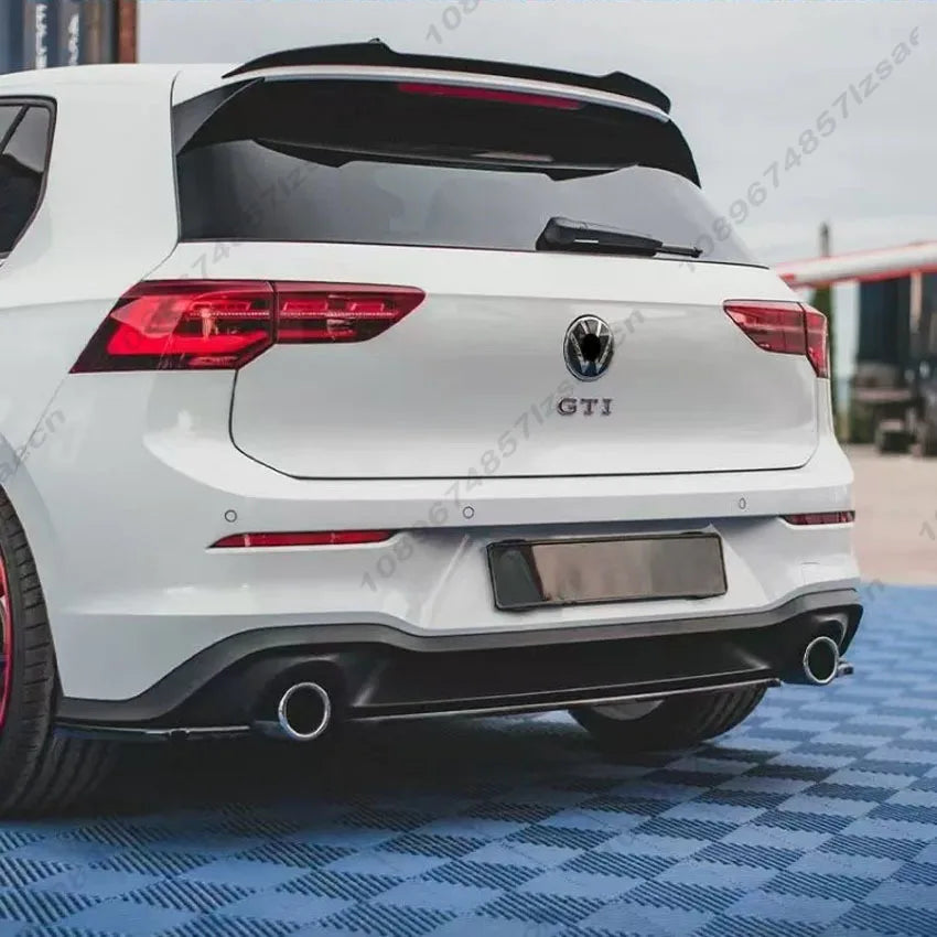 For Volkswagen Golf 8 Mk8 GTI 2020-2025 Maxton Style Rear Bumper Side Spoiler Splitter Rear Diffuser Bodykit Tuning Gloss Black