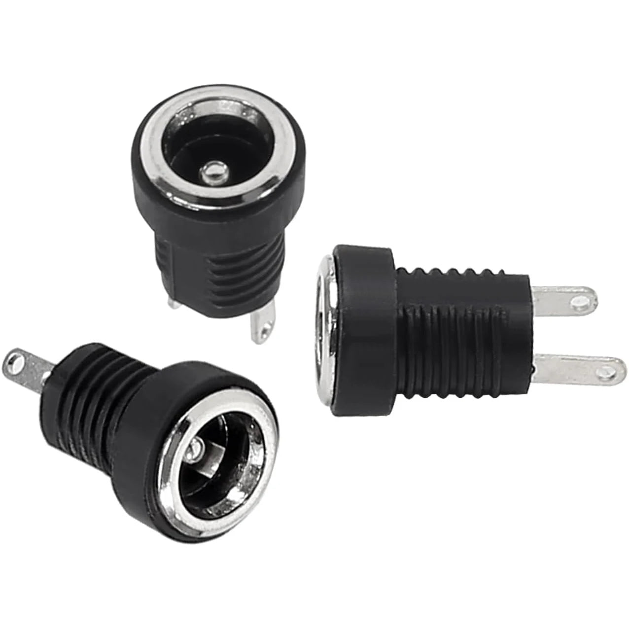 20Pairs 5.5x2.1mm DC Power Supply Male Plug + Female Jack Panel Mount Solder Wire Connector 5.5 * 2.1mm DC Plug Socket Connector