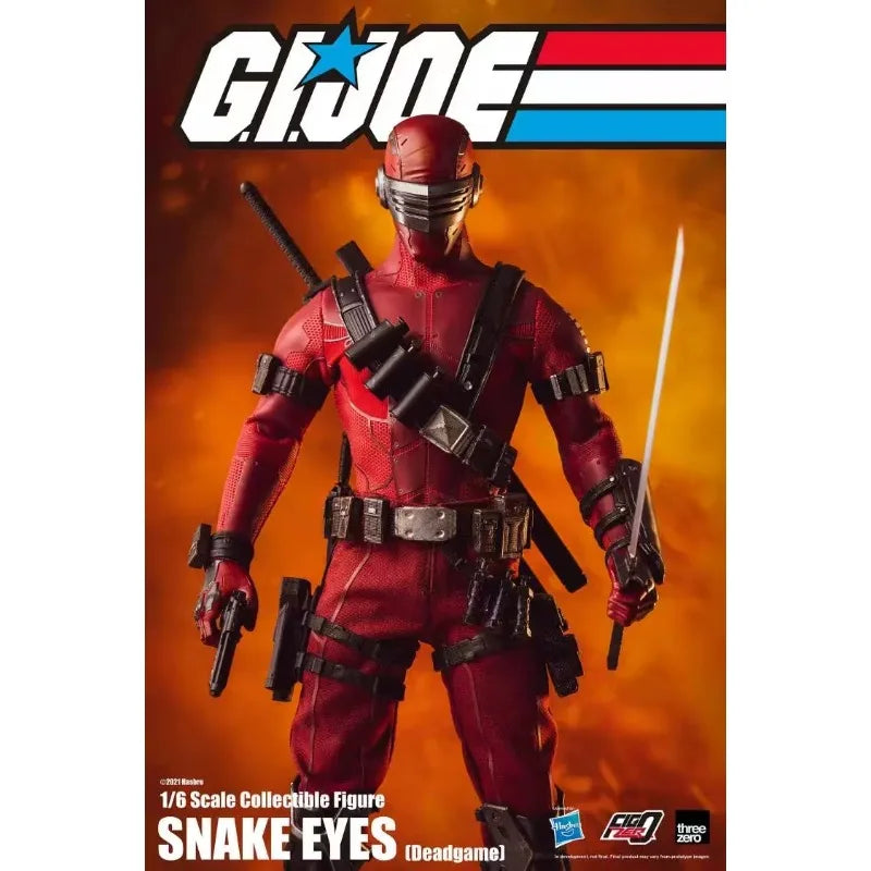 Original Hasbro Threezero FigZero G.I. Joe Series 1/6 SNAKE EYES Deadgame Action Toy Figure Mode Collection