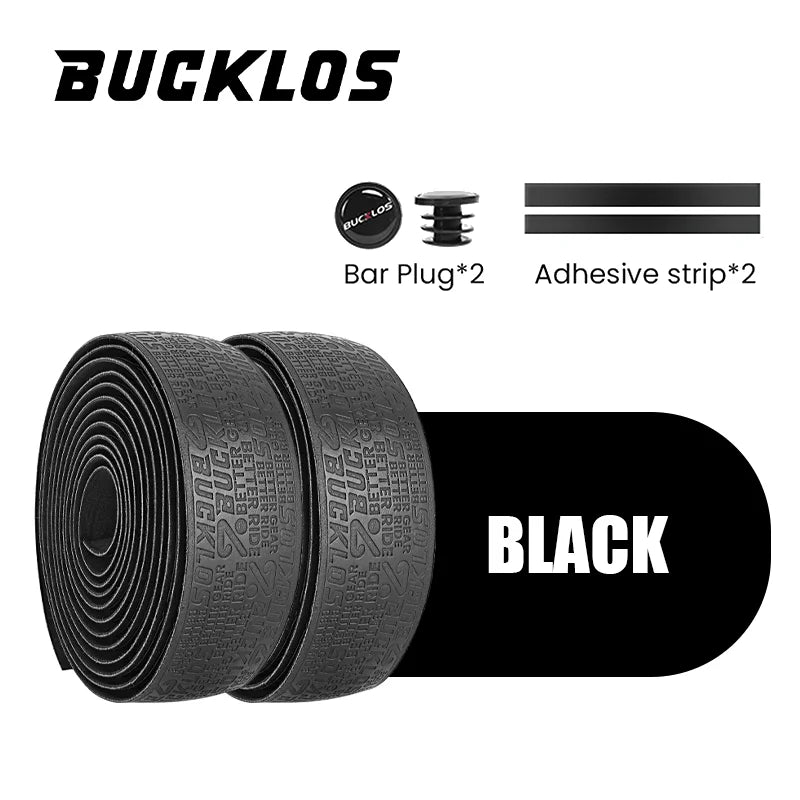 BUCKLOS  Ultralight Bicycle Handlebar Tape Anti-slip PU Wear-resistant Road Bike Bar Wrap Belts Soft EVA Cycling Handle Tapes