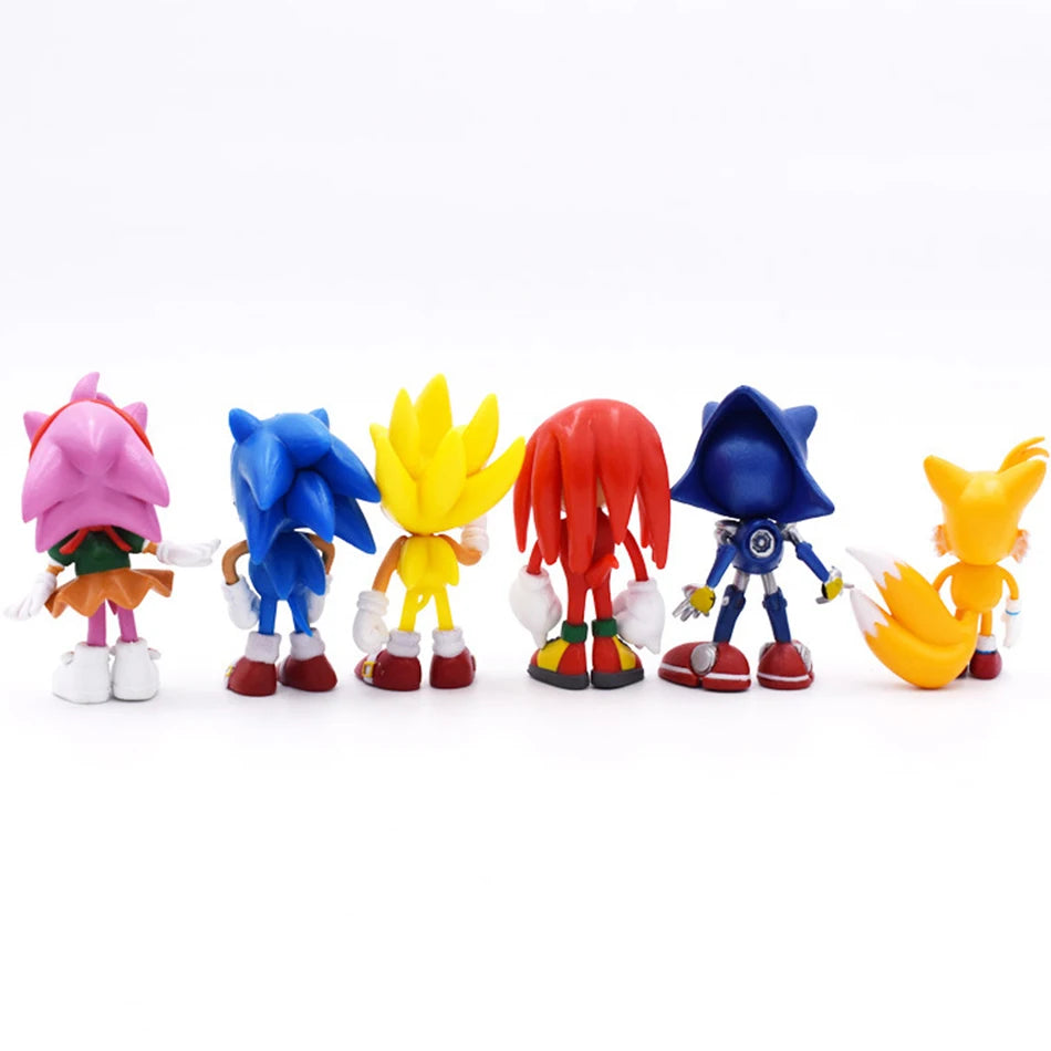 Sonic Tails Action Figures Blue Shadow Doll Cartoon Figurines Collectible Dolls